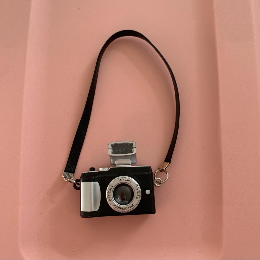 Add on Item $10 Item Doll Accessory Mini Camera with Strap.